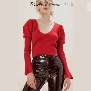 For Love and Lemons Oxford Sweater & Skirt